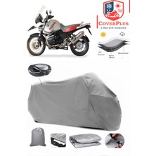 Autozel Bmw R 1150 Gs Adventure Motor Brandası Gri Arka Çanta Uyumlu Motorsiket Brandası Motor Örtüsü Çadır Su Geçirmez Motosiklet Kılıfı Motor Brandası