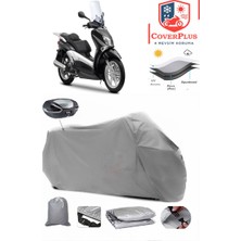 Autozel Yamaha  X-City 250 Motor Brandası Gri Arka Çanta Uyumlu Motorsiket Brandası Motor Örtüsü Çadır Su Geçirmez Motosiklet Kılıfı Motor Brandası