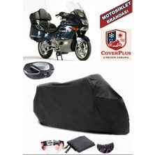 Autozel Bmw K 1200 Lt Motor Brandası Siyah Arka Çanta Uyumlu Motorsiket Brandası Motor Örtüsü Çadır Su Geçirmez Motosiklet Kılıfı Motor Brandası