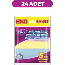 Parex Mikrofiber 5'li Temizlik Bezi 24 Paket