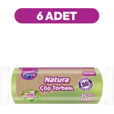 Parex Natura Çöp Torbası Orta Boy 15'li 55 x 60 cm Altılı Paket