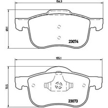 Brembo P86016 On Fren Balatasi 272401 2724010 2724011