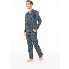 U.S. Polo Assn. 18993 Erkek Lacivert Pijama Takım
