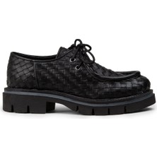 Deery Kadın Hakiki Deri Siyah Loafer Ayakkabı - F2204MSYHC01