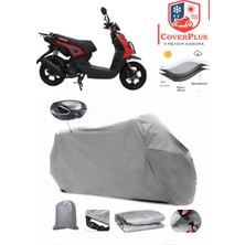 Autozel Mondial 150 Argent Motor Brandası Gri Arka Çanta Uyumlu Motorsiket Brandası Motor Örtüsü Çadır Su Geçirmez Motosiklet Kılıfı Motor Brandası