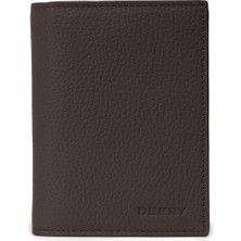 Deery Hakiki Deri Kahverengi Dikey Erkek Cüzdanı - 00219MKHVZ01