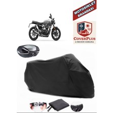 Autozel Triumph Speed Twin 1200 Rs Motor Brandası Siyah Arka Çanta Uyumlu Motorsiket Brandası Motor Örtüsü Çadır Su Geçirmez Motosiklet Kılıfı Motor Brandası