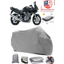 Autozel Suzuki Gsf 600 Bandit Motor Brandası Gri Motorsiket Brandası Motor Örtüsü Çadır Su Geçirmez Motosiklet Kılıfı Motor Brandası