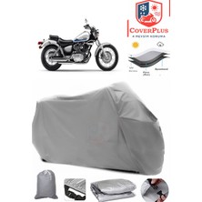 Autozel Yamaha  Virago Xv 250 Motor Brandası Gri Motorsiket Brandası Motor Örtüsü Çadır Su Geçirmez Motosiklet Kılıfı Motor Brandası