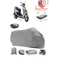 Autozel Suzuki An 125 Hk Motor Brandası Gri Arka Çanta Uyumlu Motorsiket Brandası Motor Örtüsü Çadır Su Geçirmez Motosiklet Kılıfı Motor Brandası