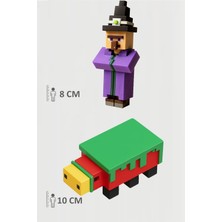 Minecraft Witch Cadı  ve Sniffer Koklayıcı Set Hareketli Eklemli Figür