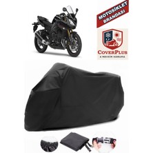 Autozel Yamaha  Fazer 8 Abs Motor Brandası Siyah Motorsiket Brandası Motor Örtüsü Çadır Su Geçirmez Motosiklet Kılıfı Motor Brandası