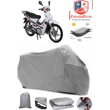 Autozel Rmg Moto Gusto Rmg 50 Motor Brandası Gri Motorsiket Brandası Motor Örtüsü Çadır Su Geçirmez Motosiklet Kılıfı Motor Brandası