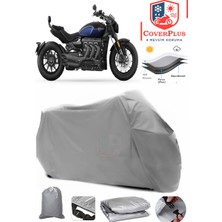 Autozel Triumph Rocket 3 Gt Motor Brandası Gri Motorsiket Brandası Motor Örtüsü Çadır Su Geçirmez Motosiklet Kılıfı Motor Brandası