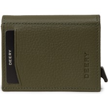 Deery Hakiki Deri Haki Mekanizmalı Dikey Erkek Cüzdanı - 00626MHAKZ01