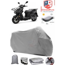 Autozel Sym Xpro 125 Motor Brandası Gri Motorsiket Brandası Motor Örtüsü Çadır Su Geçirmez Motosiklet Kılıfı Motor Brandası