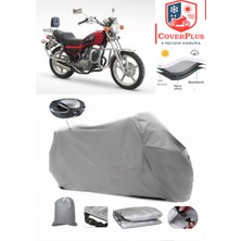 Autozel Asya Ultra 150 Motor Brandası Gri Arka Çanta Uyumlu Motorsiket Brandası Motor Örtüsü Çadır Su Geçirmez Motosiklet Kılıfı Motor Brandası