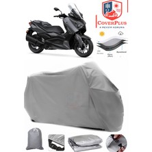 Autozel Yamaha  X-Max 300 Abs Motor Brandası Gri Motorsiket Brandası Motor Örtüsü Çadır Su Geçirmez Motosiklet Kılıfı Motor Brandası