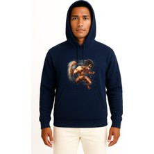 Bahriyeli Collection Kapüşonlu Attack On Titans Eren Göğüs Tasarımlı Unisex Sweatshirt