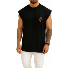 Bahriyeli Collection Oversize Eren Yeager Attack On Titan 2 Hange Zoe Cep ve Sırt Tasarımlı Atlet