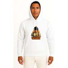 Bahriyeli Collection Kapüşonlu A Clockwork Orange Göğüs Tasarımlı Unisex Sweatshirt