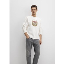 Mavi Chalet Nakışlı Ekru Sweatshirt 0S10484-70057