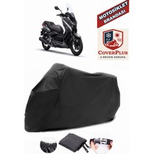Autozel Yamaha  X-Max 250 Iron Max Motor Brandası Siyah Motorsiket Brandası Motor Örtüsü Çadır Su Geçirmez Motosiklet Kılıfı Motor Brandası