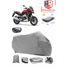 Autozel Honda Vfr 800 x Crossrunner Motor Brandası Gri Arka Çanta Uyumlu Motorsiket Brandası Motor Örtüsü Çadır Su Geçirmez Motosiklet Kılıfı Motor Brandası
