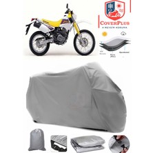 Autozel Suzuki DR350 Motor Brandası Gri Motorsiket Brandası Motor Örtüsü Çadır Su Geçirmez Motosiklet Kılıfı Motor Brandası
