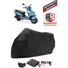 Autozel Rks Blazer 50 Motor Brandası Siyah Motorsiket Brandası Motor Örtüsü Çadır Su Geçirmez Motosiklet Kılıfı Motor Brandası