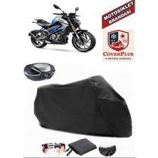 Autozel Cf Moto 250NK Motor Brandası Siyah Arka Çanta Uyumlu Motorsiket Brandası Motor Örtüsü Çadır Su Geçirmez Motosiklet Kılıfı Motor Brandası