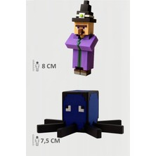 Minecraft Witch Cadı ve Squid Kalamar Set Hareketli Eklemli Figür