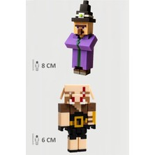 Minecraft Witch Cadı ve Piglin Brute Set Hareketli Eklemli Figür