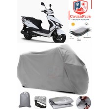 Autozel Rks Blazer 50 Xr Max Motor Brandası Gri Motorsiket Brandası Motor Örtüsü Çadır Su Geçirmez Motosiklet Kılıfı Motor Brandası