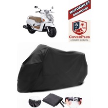 Autozel Kymco Like 125 Motor Brandası Siyah Motorsiket Brandası Motor Örtüsü Çadır Su Geçirmez Motosiklet Kılıfı Motor Brandası
