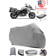 Autozel Rks TRV242 Motor Brandası Gri Motorsiket Brandası Motor Örtüsü Çadır Su Geçirmez Motosiklet Kılıfı Motor Brandası