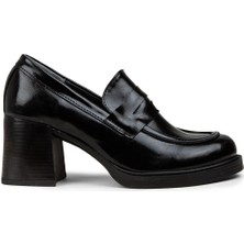 Deery Kadın Rugan Siyah Topuklu Makosen - M3176ZSYHC01