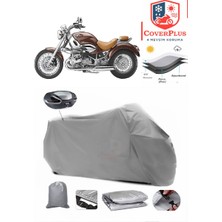 Autozel Bmw R 1200 C Motor Brandası Gri Arka Çanta Uyumlu Motorsiket Brandası Motor Örtüsü Çadır Su Geçirmez Motosiklet Kılıfı Motor Brandası