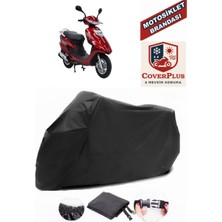 Autozel Mondial 125 Rt Motor Brandası Siyah Motorsiket Brandası Motor Örtüsü Çadır Su Geçirmez Motosiklet Kılıfı Motor Brandası