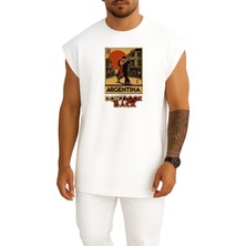 Bahriyeli Collection Oversize Argentina Tango Dancers Japanese Art Göğüs Tasarımlı Atlet