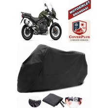 Autozel Triumph Tiger 1200 Xrx Motor Brandası Siyah Motorsiket Brandası Motor Örtüsü Çadır Su Geçirmez Motosiklet Kılıfı Motor Brandası
