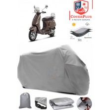 Autozel Vespa Lxv 125 Motor Brandası Gri Motorsiket Brandası Motor Örtüsü Çadır Su Geçirmez Motosiklet Kılıfı Motor Brandası