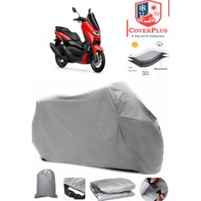 Autozel Yamaha  Nmax 125 Motor Brandası Gri Motorsiket Brandası Motor Örtüsü Çadır Su Geçirmez Motosiklet Kılıfı Motor Brandası