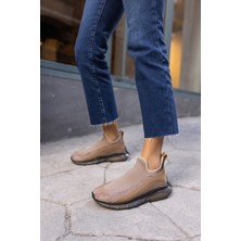 Angelina Jones Calole Kadın Vizon Çorap Sneakers