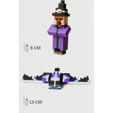 Minecraft Witch Cadı ve Phantom Set Hareketli Eklemli Figür