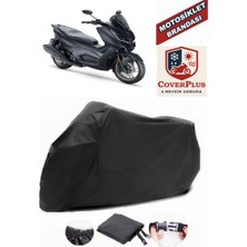 Autozel Rks Vieste 249 Motor Brandası Siyah Motorsiket Brandası Motor Örtüsü Çadır Su Geçirmez Motosiklet Kılıfı Motor Brandası
