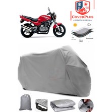 Autozel Kawasaki Er-5 Motor Brandası Gri Motorsiket Brandası Motor Örtüsü Çadır Su Geçirmez Motosiklet Kılıfı Motor Brandası