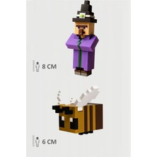 Minecraft Witch Cadı ve Arı Bee Set Hareketli Eklemli Figür