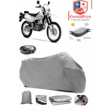 Autozel Suzuki DRZ400 S Motor Brandası Gri Arka Çanta Uyumlu Motorsiket Brandası Motor Örtüsü Çadır Su Geçirmez Motosiklet Kılıfı Motor Brandası