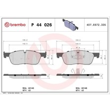 Brembo P44026X On Fren Balatasi C2C41984 J9C17007 J9C18522